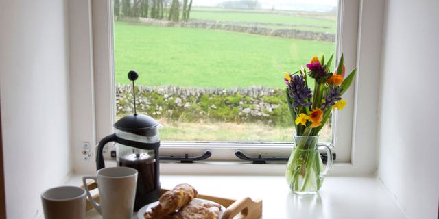 Derby Cottage Bedroom Window View