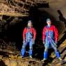 Cavers Exploring Derbyshire Cave