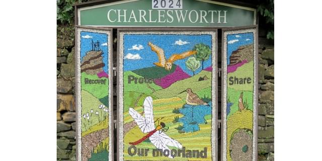 Charlesworth Well Dressing 2024 for 25 glynn williams