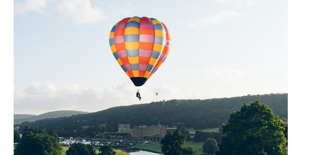 Chatsworth Country Fair Hot air ballooons at Chatsworth Country Fair