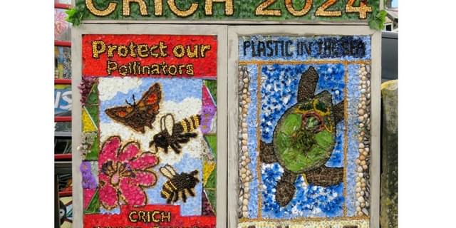 Crich Well Dressing 2024 for 25 Glynn Williams