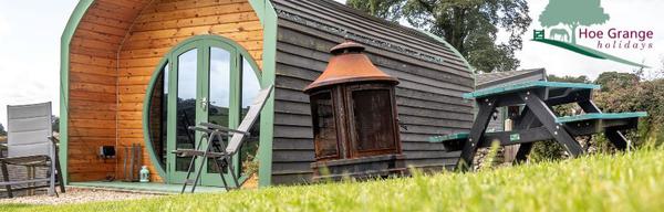 Glamping main photo with logo