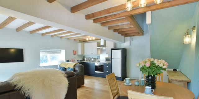 Priestley Cottage open plan living area