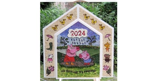 Wormhill Well Dressing 2024 for 25 Glynn Williams